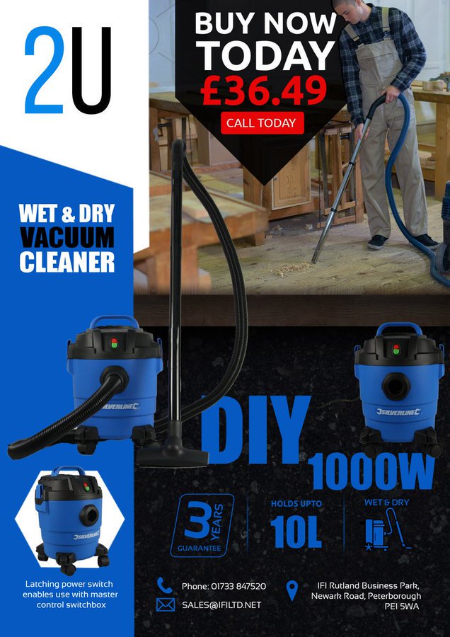 2UDirectcouk's tweet photo. Wet &amp; Dry 1000W Vacuum Cleaner now 
@2UDirectcouk

  https://t.co/cNxNIBlqs1 https://t.co/khkk3bLU84