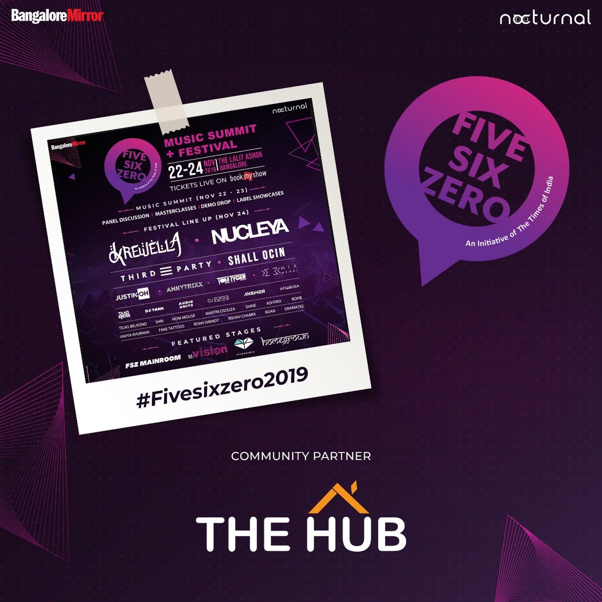 We are glad to have our community partner Hub onboard for #FiveSixZero2019.