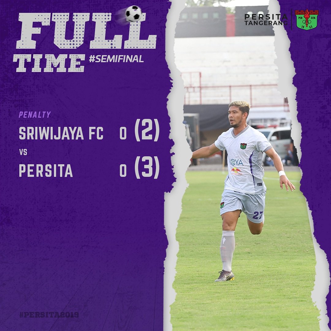 FULL TIME

SRIWIJAYA FC 2
PERSITA 3

TERIMA KASIH PENDEKAR!!! TERIMA KASIH!!

#PersitaAbadi #PersitaTangerang #Persita #togetherwearestronger #Liga12020