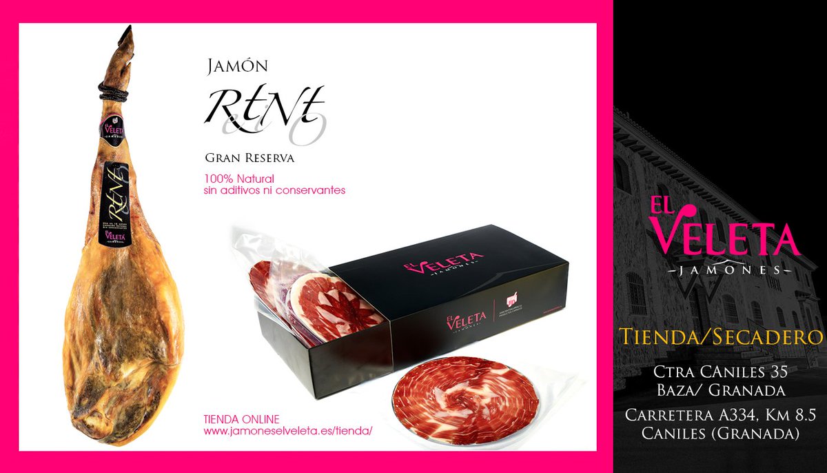 Jamoneselveleta's tweet photo. Jamón Retnto.-
Podéis adquirirlo en:
➡️ Carretera de Caniles, 35 de Baza
➡️ Carretera A334, Km 8.5 de Caniles
➡️ Tienda Online https://t.co/Pmtl8TFVIf
https://t.co/mL3UxcMZG5
#jamoneselveleta #jamones #jamónibérico #jamónduroc #embutidos #longanizaextra #jamóncebo https://t.co/t2Ko490a8w