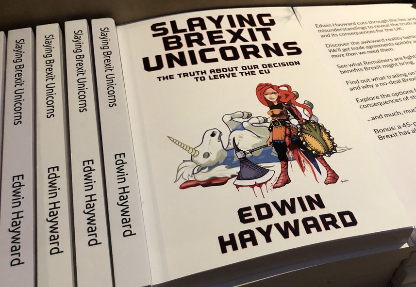 BTW, on your way out, can I very gently steer you towards my book? "Slaying Brexit Unicorns" busts two dozen Brexit myths, and examines the reality of no deal and trade on WTO terms. People who've read it seem to like it.  Out now on Kindle & paperback. https://www.amazon.co.uk/dp/B07Z1FTRQW/?&_encoding=UTF8&tag=bre3-21&linkCode=ur2&linkId=5bc2de1ee25940e991b9b24138ffddaf&camp=1634&creative=6738