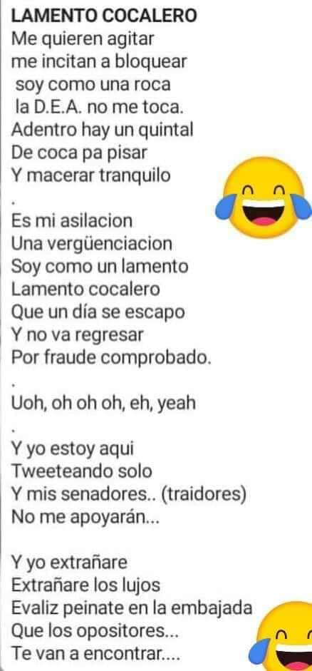BordaWillys's tweet photo. @RogerMontecinos @edufeiok @ClauSorucopress @MonicaAparicioA @AndrsGomezV @tonnylp @MarcelaRenjel @soyfdelrincon Su verdadera canción https://t.co/0tAFna6Vjb