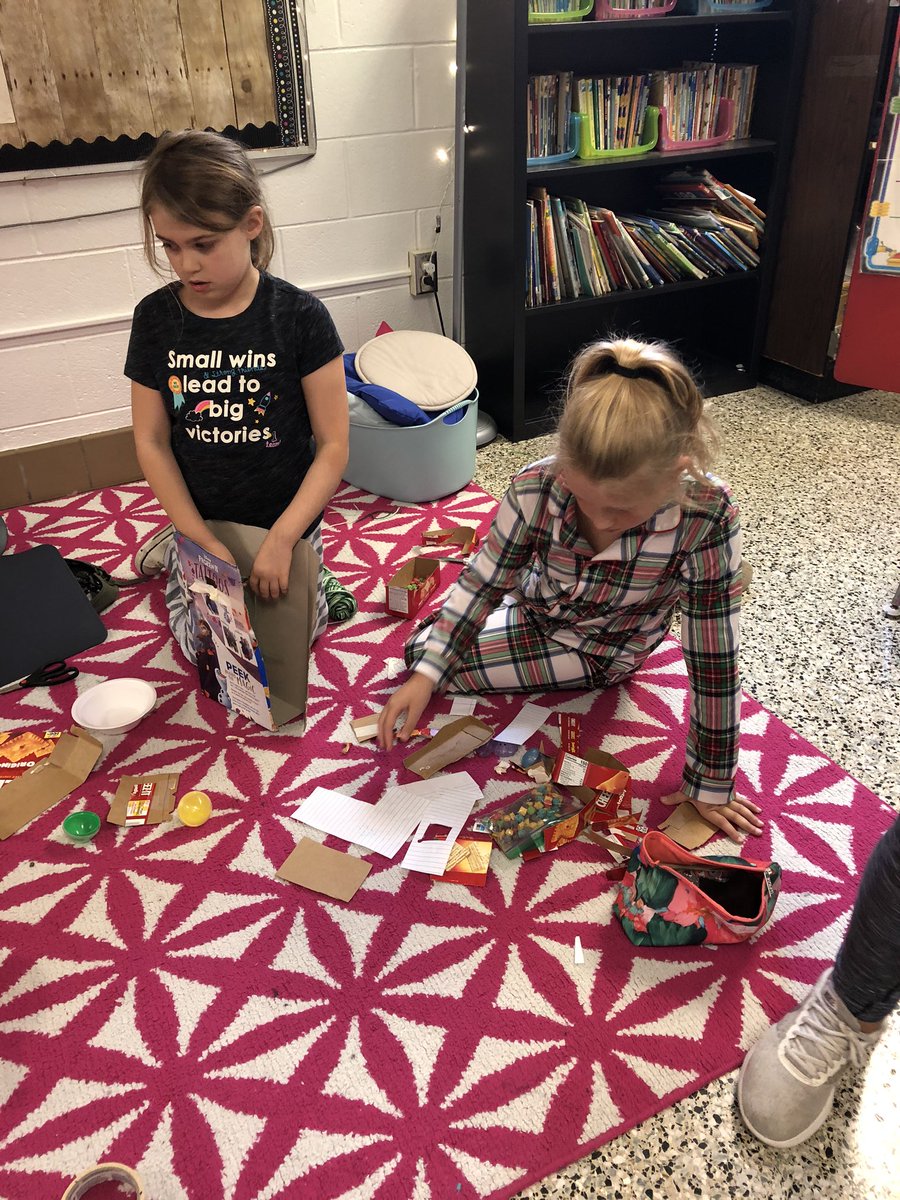 HowlinMarina's tweet photo. Planning and designing our simple machines project that will dispense cereal into a bowl. @paeseagulls https://t.co/G6iTbqSgB9
