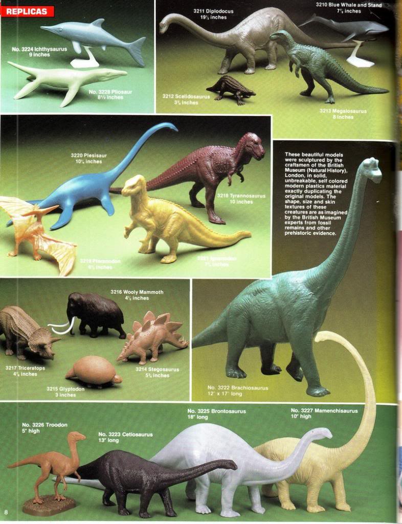 BUT, in 1974/1975 our little plastic company changed the world (and the lives of millions of kids) forever when it produced in conjunction with the  @NHM_London a line of beautiful molded and *for the time* very accurate 1:45 scaled prehistoric animals!