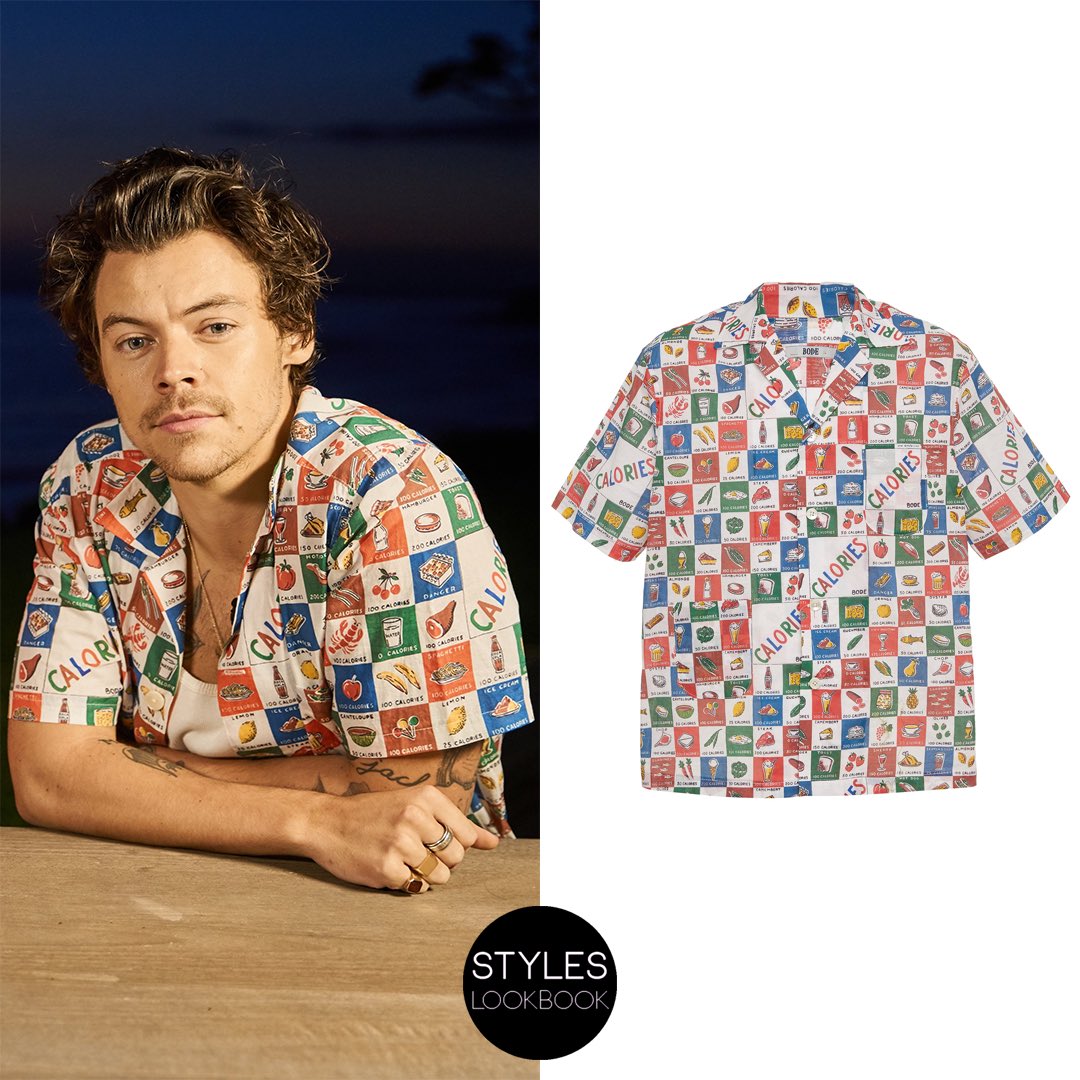 harry styles button down shirt