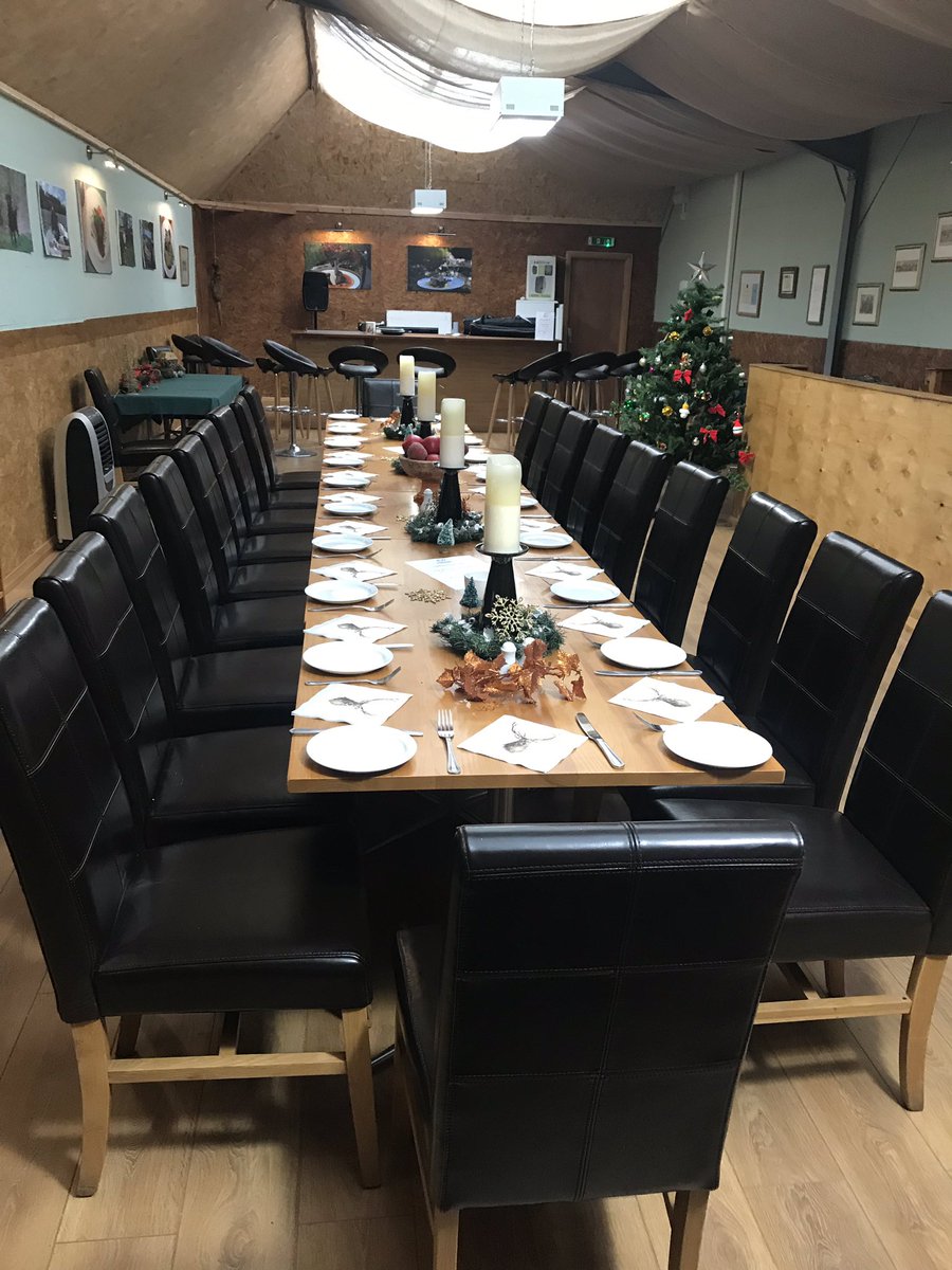 butlersderby's tweet photo. The log burner’s on and we’re all set up for our Festive Demo &amp; Dine Eve with Partridge, Pheasant &amp; Duck. Welcome drink from Mickleover Mercian Mead and a warming hearty supper with mince pies, what a Friday Eve!  #game #events #wildchef https://t.co/DYeJ5D4a9R