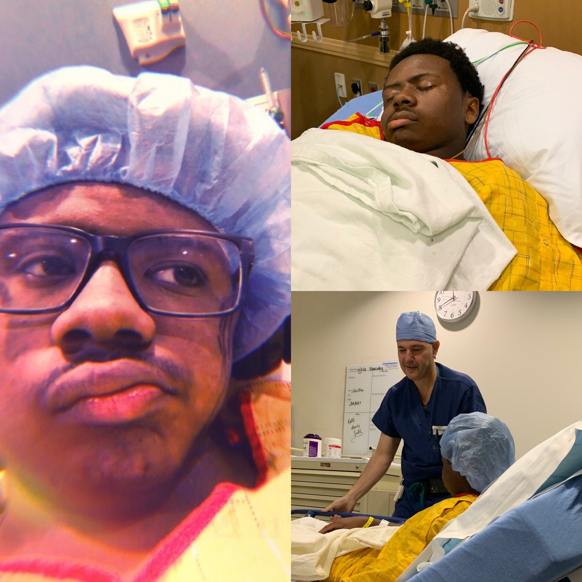 Foncelle74's tweet photo. Caleb had the 3rd round of his fat grafting facial reconstruction yesterday. Words canโt express how proud I am of the fight in this kid. Itโs been an aggressive 7 year fight as the battle continues and now heโs stronger than ever. @CarlosLynn #Caleb๐ช๐พ #restorationprocess https://t.co/77llW6vngp