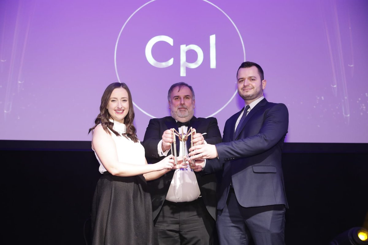 CplResources's tweet photo. Delighted to win “Best in Recruitment” @spiderawards last night, Ireland’s longest-running digital awards. Find out more: https://t.co/Ts5wSJyToF

First photo courtesy of The Spiders.

#Spiders19 https://t.co/mqEzQlzPFS