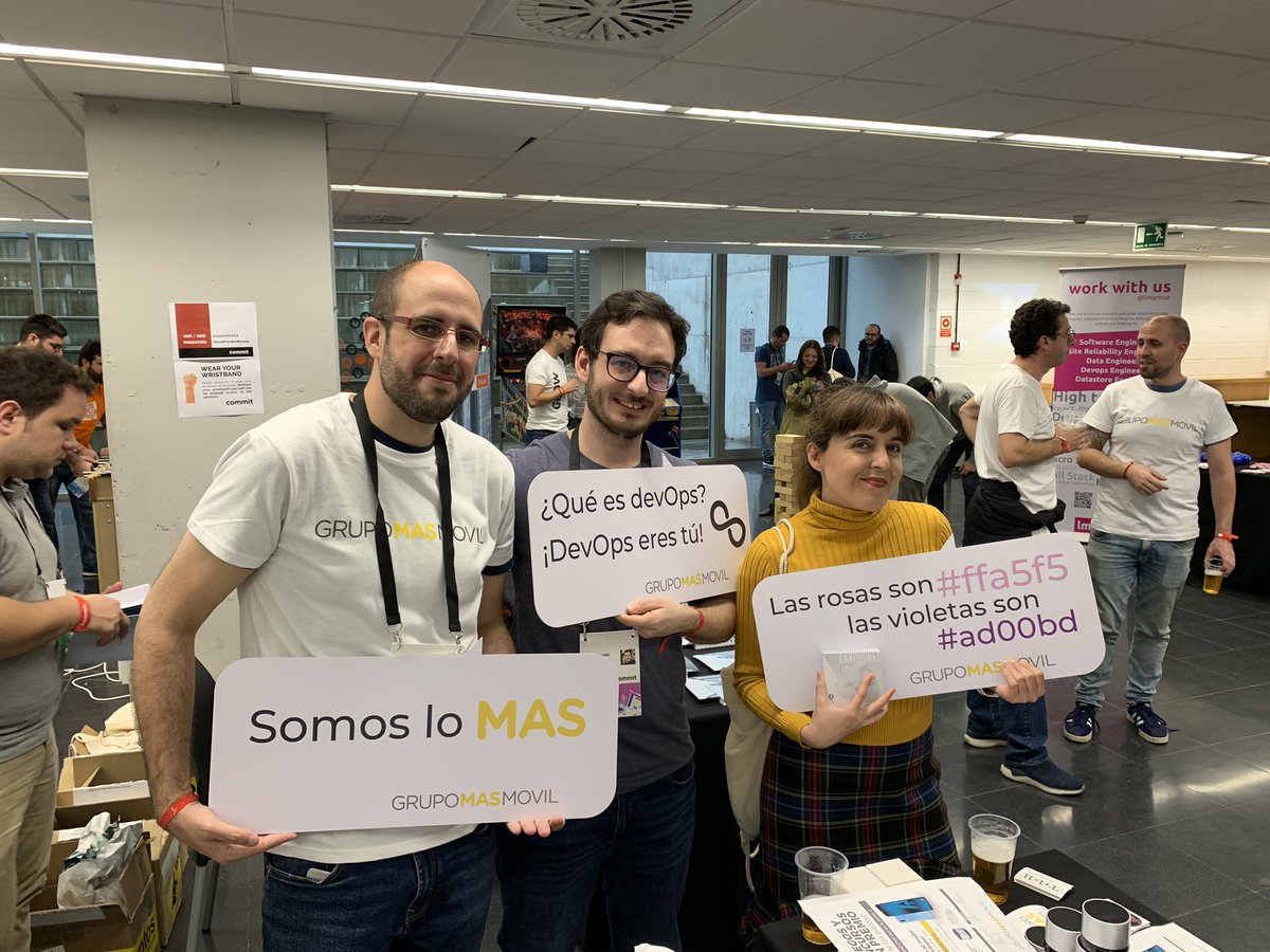 LauMontells's tweet photo. Mira lo que me he llevado compitiendo y divirtiéndome con @grupomasmovil en #commitconf https://t.co/q6kTvTbd9R