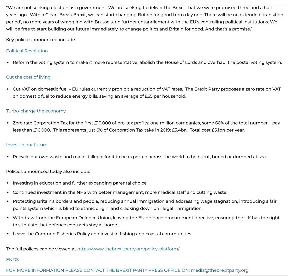 BrexitPress's tweet image. BREXIT PARTY LAUNCHES ITS CONTRACT WITH THE PEOPLE

Press release: thebrexitparty.org/brexit-party-l…

The contract in full: thebrexitparty.org/wp-content/upl…