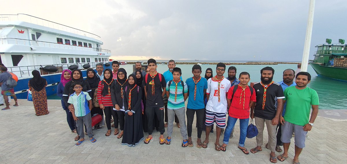 eduGS_53's tweet photo. Departure of National Craft Camp Participants of Kulhudhuffushi. We wish all our participants and the participants of @AfeefuddinAdmin @HDhAEC a safe journey and a successful camp.
@MoEdumv @ScoutMV https://t.co/Nt5Tx9FbNK