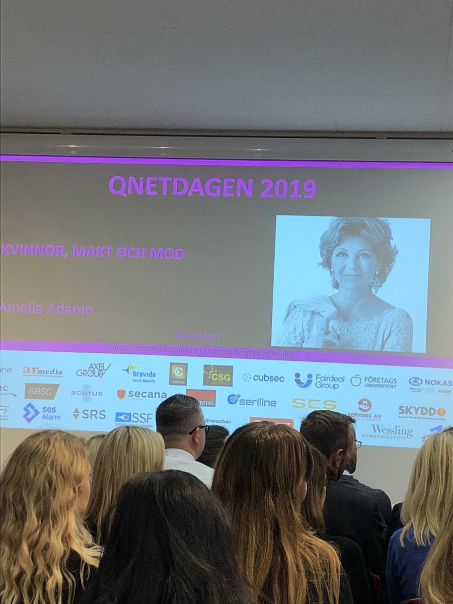 sakerhetschefen's tweet photo. #qnetdagen är igång! Första talare ut är Amelia Adamo https://t.co/S4sLXxiPwF
