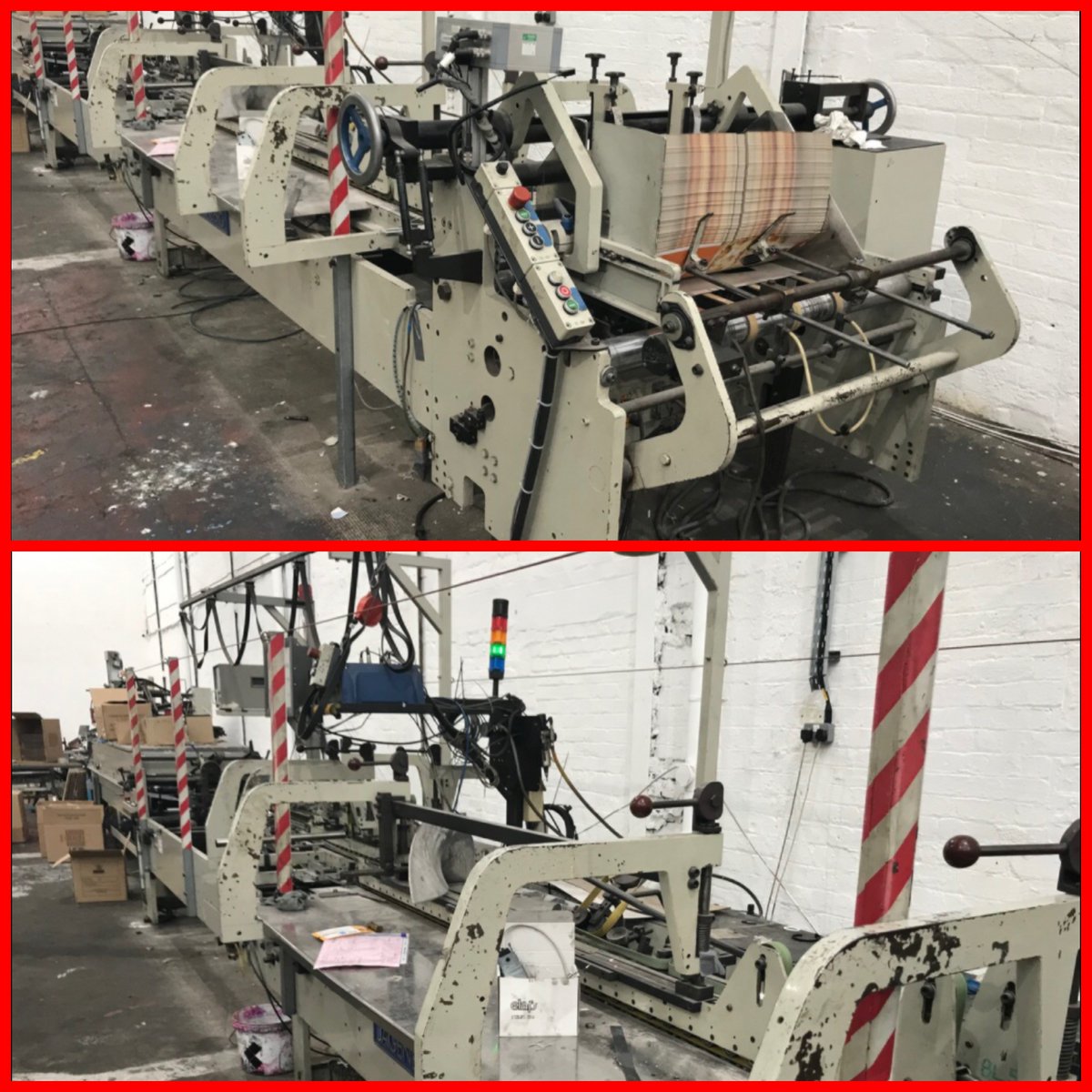 RemgoldLimited's tweet photo. ๐ฅ Friday feeling
1998 TMZ QW-171 DIE CUTTING (CARTON/CORRUGATED)
1983 (REBUILT 1999) JAGENBERG 105-1 GLUER
sales@speedmalt.co.uk for full details & prices.
Subject to remaining unsold.
#tmz #jagenberg #carton #corrugated #gluer #glueing #print #uk #sales #teamremgold https://t.co/YGvALZsMg0