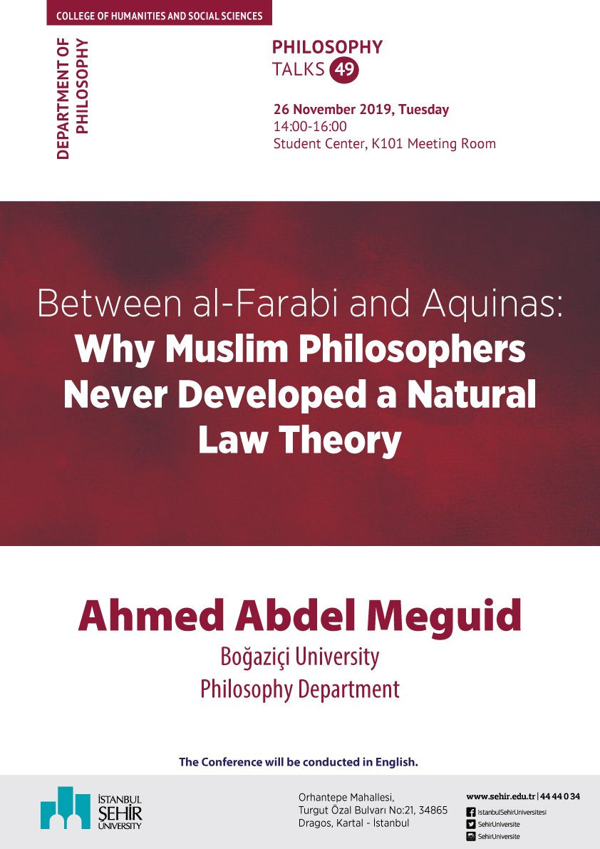 ŞEHİR Felsefe Bölümü (@sehirfelsefe) on Twitter photo 