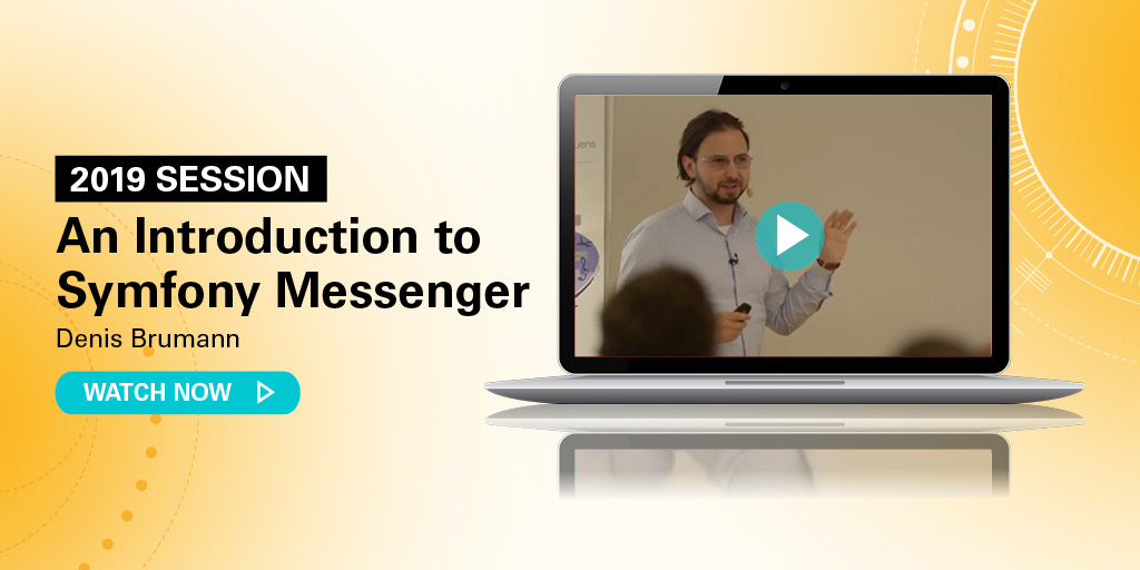 phpconference's tweet photo. When normal people hear the word symphony they think about music. When #PHP #developer hear it they think about the PHP web app framework #Symfony. @dbrumann introduces the Messenger component of it to you.

To the video >> https://t.co/dD0Dq3J8ku

#IntPHPcon #IPC20 https://t.co/9aP6faArLv