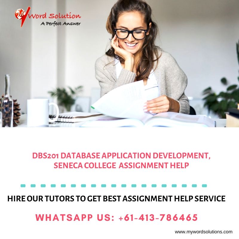 mywordsolution's tweet image. DBS201 Database Application Development, Seneca College Assignment Help...
mywordsolutions.com
#DBS201 #DatabaseApplication #Development #SenecaCollege #AssignmentHelp #HomeworkHelp #AssessmentHelp #Tutors #AssignmentWriters