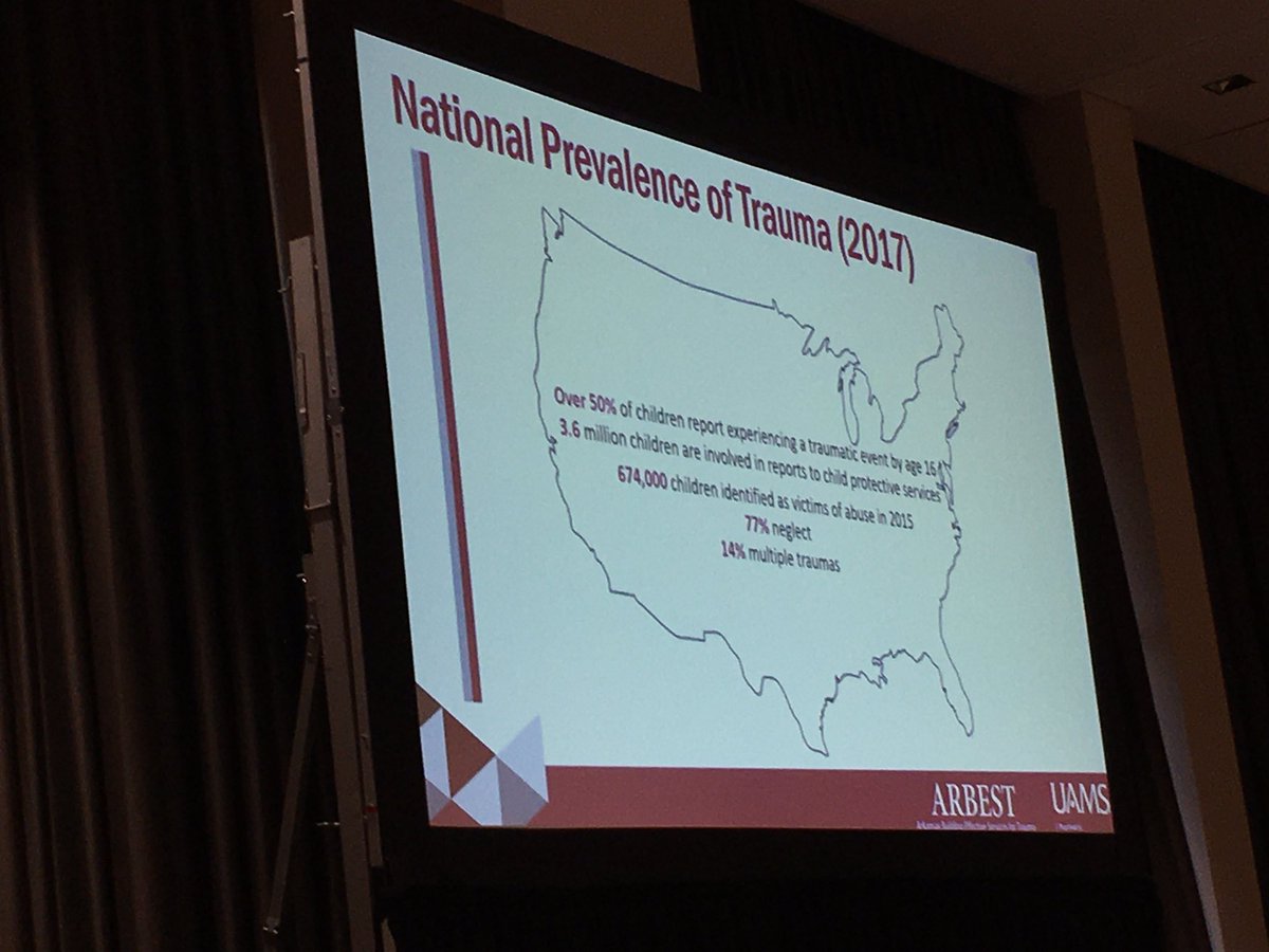 This slide really says it all... it’s so important to be informed about trauma and how it impacts children and their development. #ASHA19