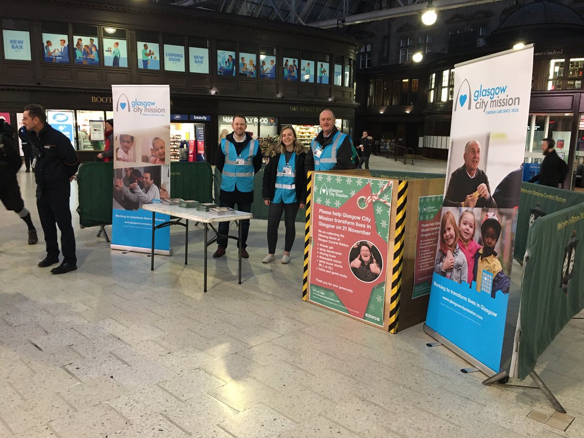 A big thank you to all at Network Rail and our volunteers who supported us at Glasgow Central . Our collection was a huge success and we are now fully stocked for the next few months.

See you at our bucket collection on 6 December, again in Glasgow Central!