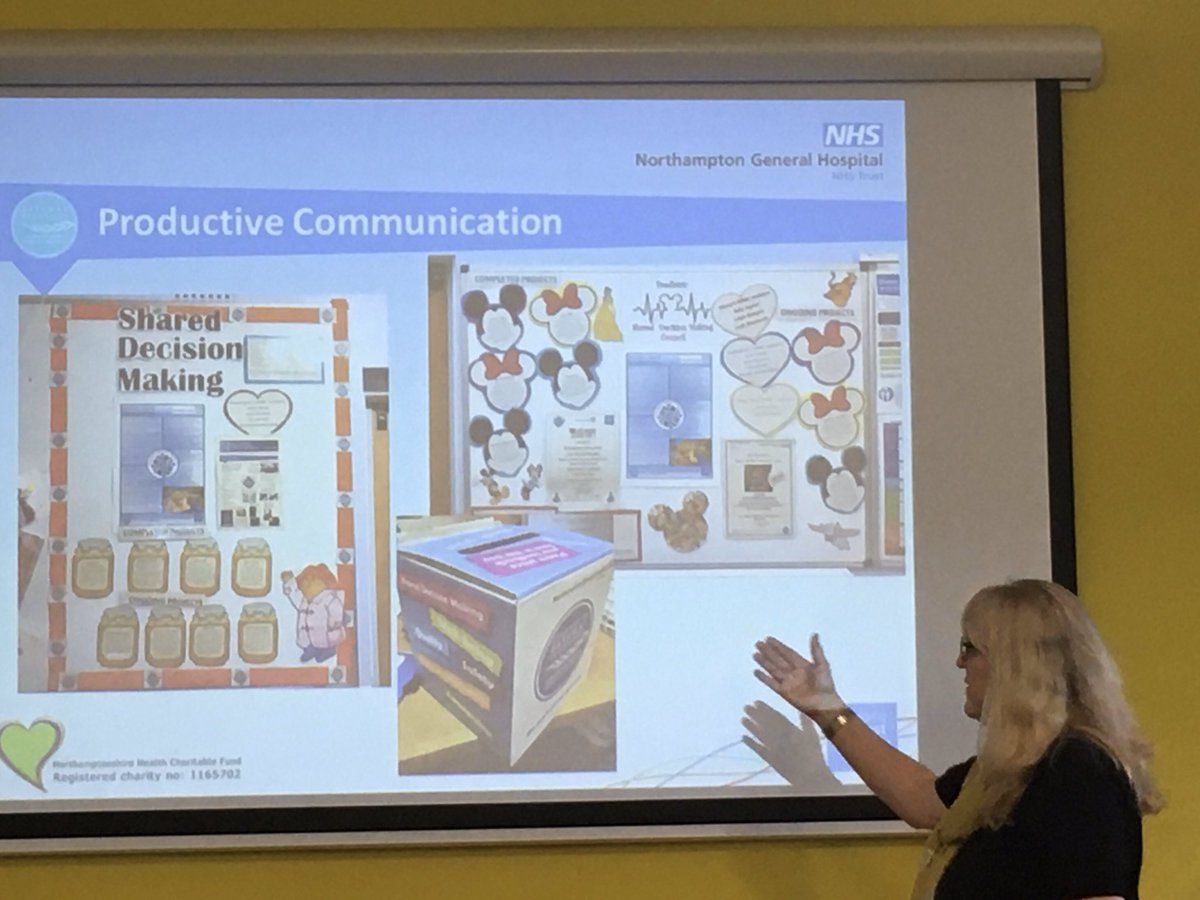 Great  focus on communication and involving whole team #sharedgov Northampton childrens wards , so important #NAMEUK