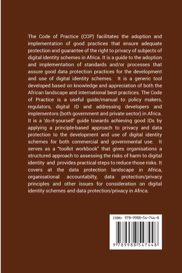 Digital Identity Schemes in Africa is an serious emerging issue in Africa.

You'll want to read this NEW BOOK by <a href="/hub_adr/">Africa Digital Rights Hub</a> &amp; partners on data protection code of practice for Africa

Download for FREE at: …icadigitalrightshub-my.sharepoint.com/personal/asesh…

<a href="/dpasummit/">Data Protection Africa Summit</a> <a href="/Nuerteki/">Teki</a> <a href="/desmond_israel/">Desmond Israel ESQ</a> <a href="/PrivacyMatters/">Privacy Matters </a>