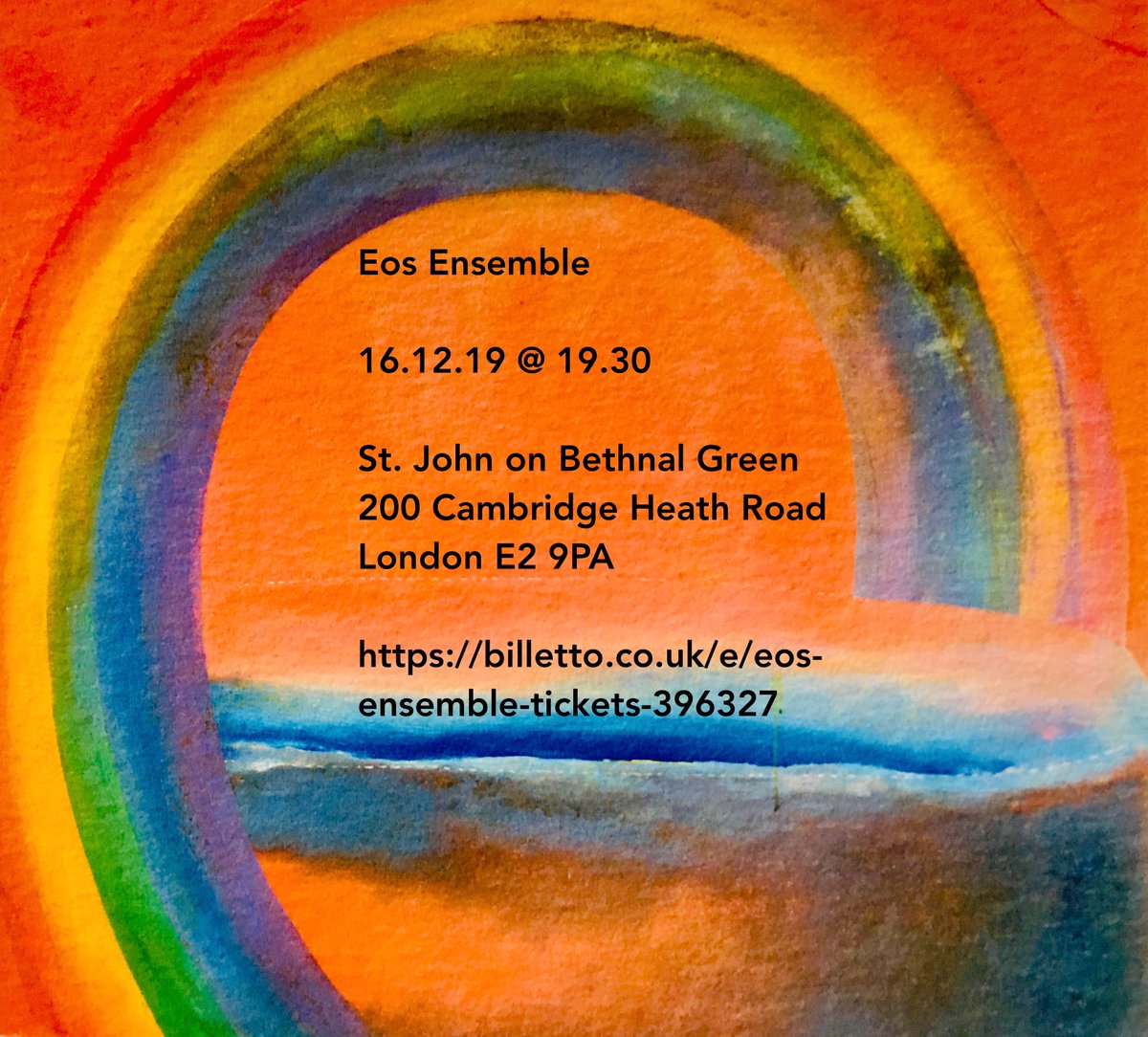 eostrio's tweet image. This is coming...
works by @paul_evernden @DanielFigols @composerjw Biber, Arutiunian, Ustvolskaya, Komitas, and Boulez at @StJohnBethGreen