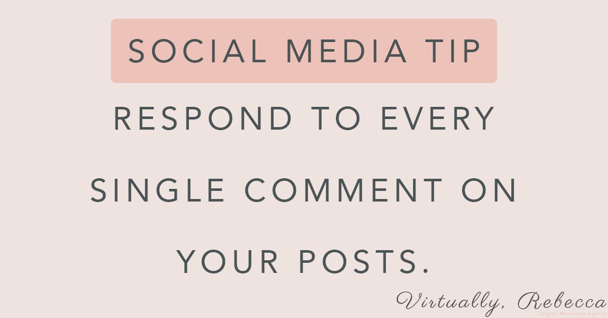 VirtuallyRebeca's tweet photo. Make sure that your responses are genuine! When other users are checking out your feed, you want them to feel that you are genuine, thankful and communicative with your followers! #socialmediatip #socialmediamanagement #businessowner #bossbabe #entrepreneurlife #wfm #laptoplife https://t.co/dstVg4mnB0