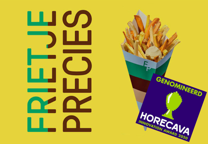 #FrietjePrecies als prijswinnaar, die kans bestaat. Want kandidaat voor de Horecava Innovation Award 2020 - Karel de Vos Duurzaamheidsprijs. Duim voor ons 😀 @foodupbrabant <a href="/Brabant/">Provincie Noord-Brabant</a> @AMSpierings <a href="/SaschaLandshoff/">Sascha Landshoff</a> <a href="/veertjevolu/">vera anna bachrach</a>  <a href="/jacobvdborne/">Jacobvandenborne</a> <a href="/PaulLifeSpace/">Paul van Zoggel</a> #bodem #fooddesign #agro