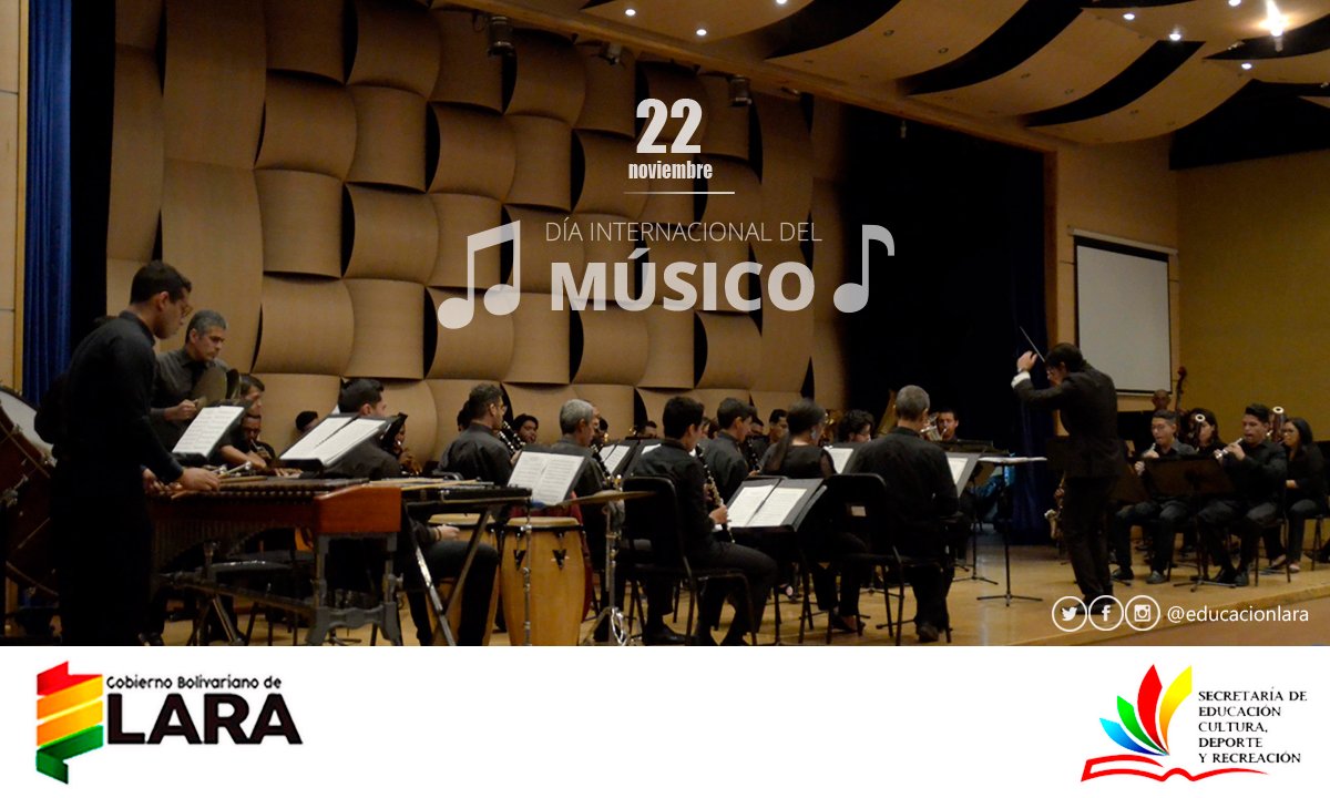 #21Nov Día Internacional del Músico | Vaya nuestra felicitación a todos los músicos de la Patria, a esos artistas que con su obra; transmiten, expresan y desarrollan sentimientos, emociones, pensamientos e ideas. La música es amor y felicidad; ¡que viva la música! <a href="/NicolasMaduro/">Nicolás Maduro</a>