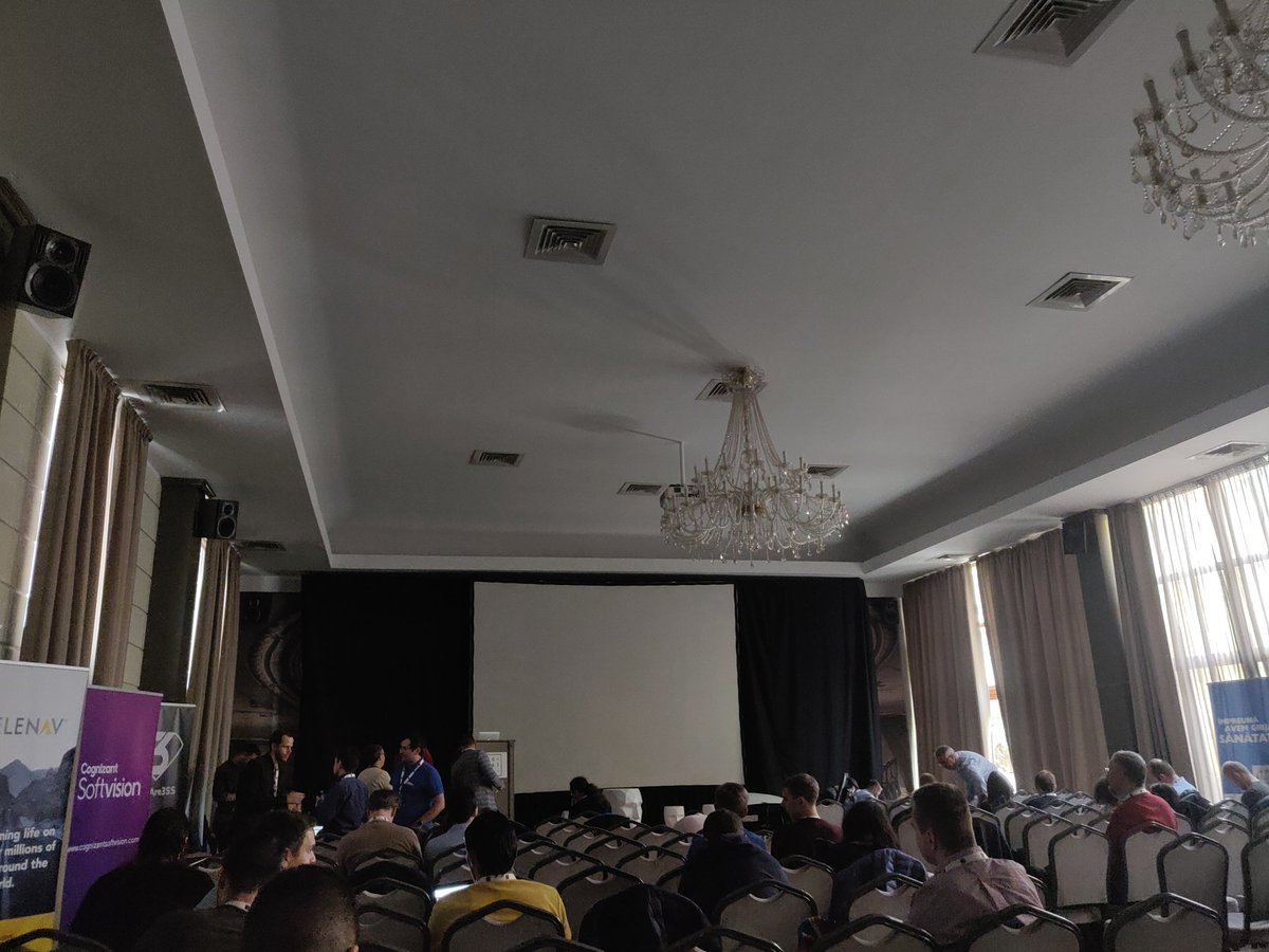 IoanaChichi's tweet photo. Powerfull AI stuff #codiax, but no power 🤔 https://t.co/QFDOWaEAZS