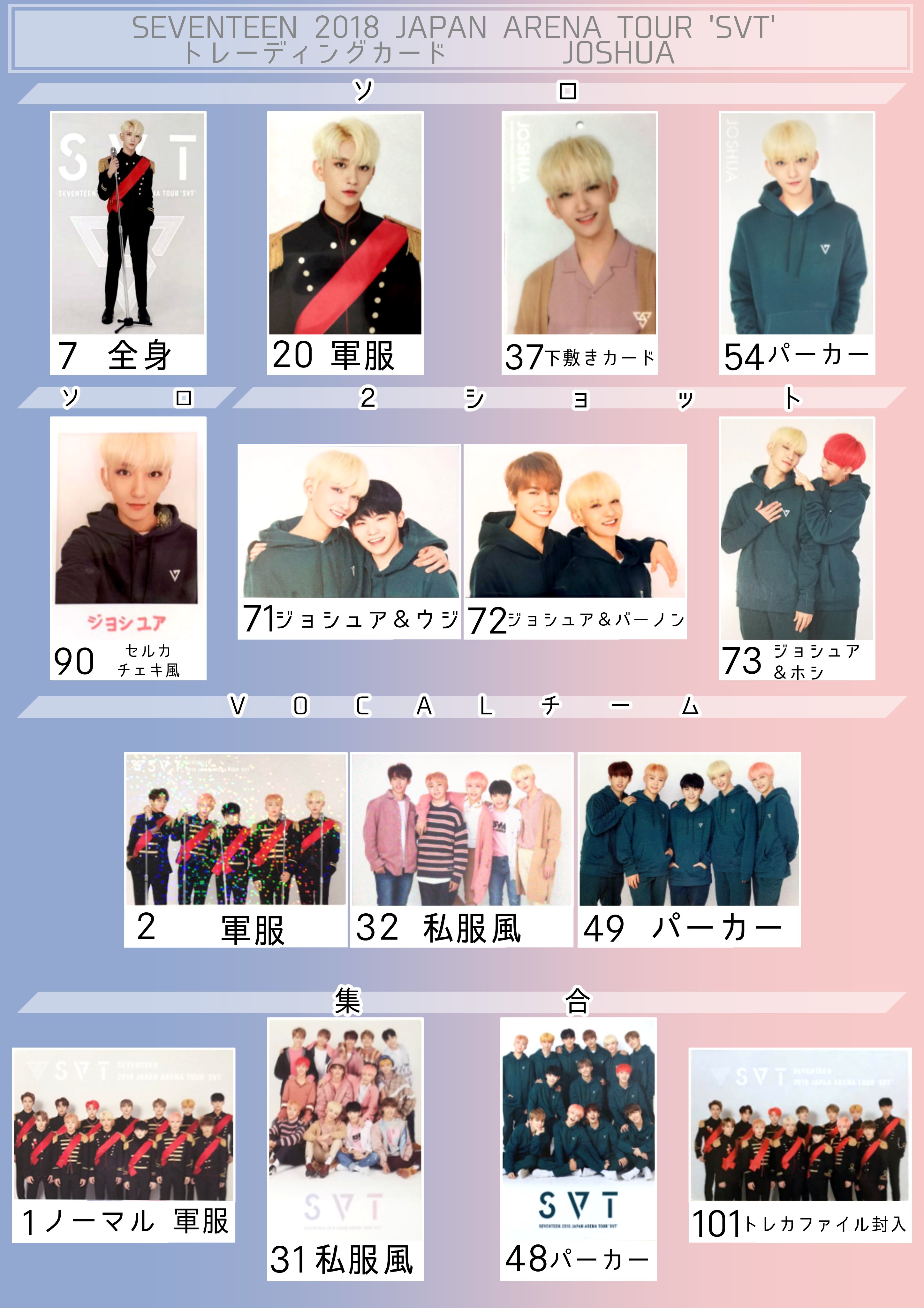 SEVENTEEN ARENA TOUR SVT ライブ トレカ エスクプス