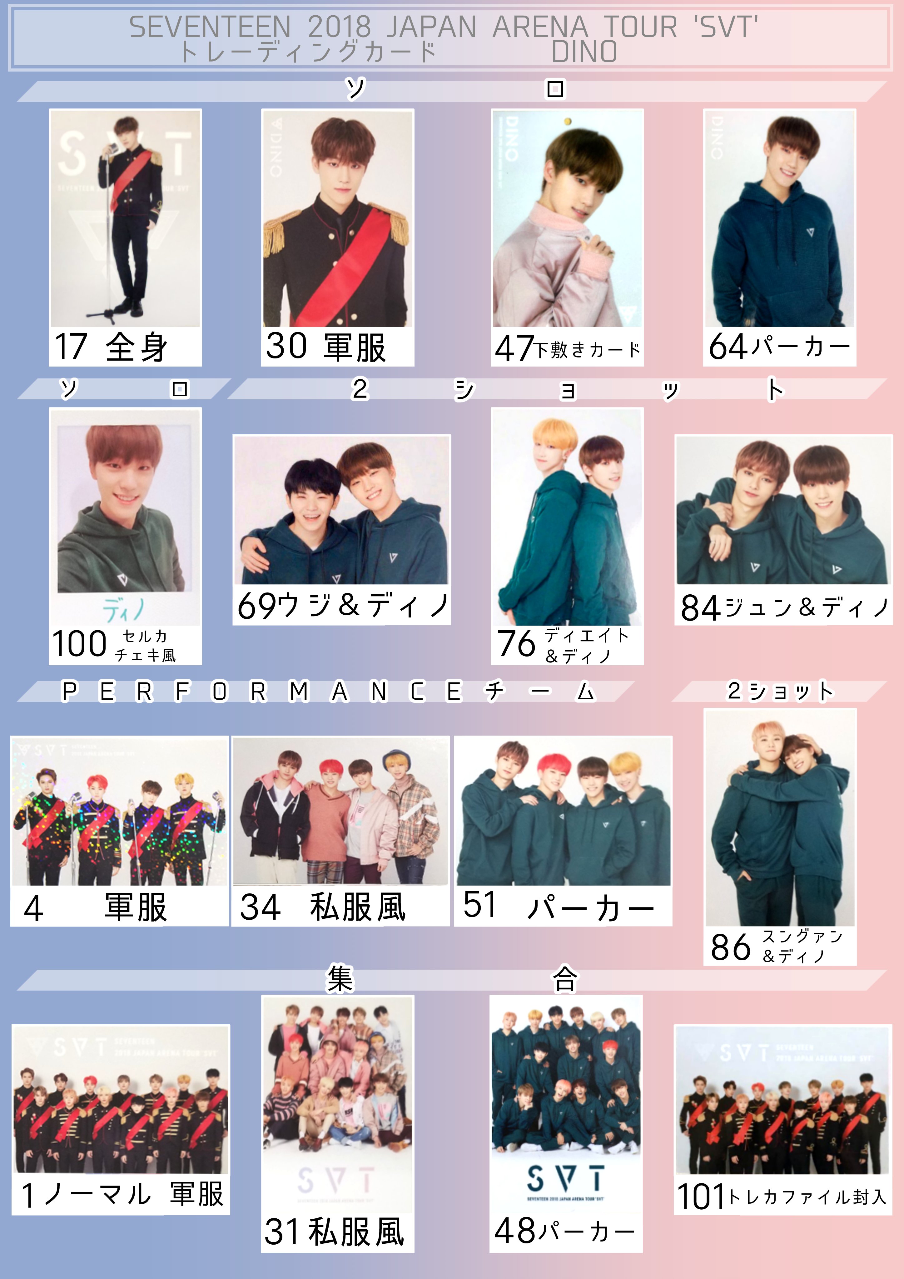 SEVENTEEN セブチ みすぼらしい ディノ トレカ まとめ売り
