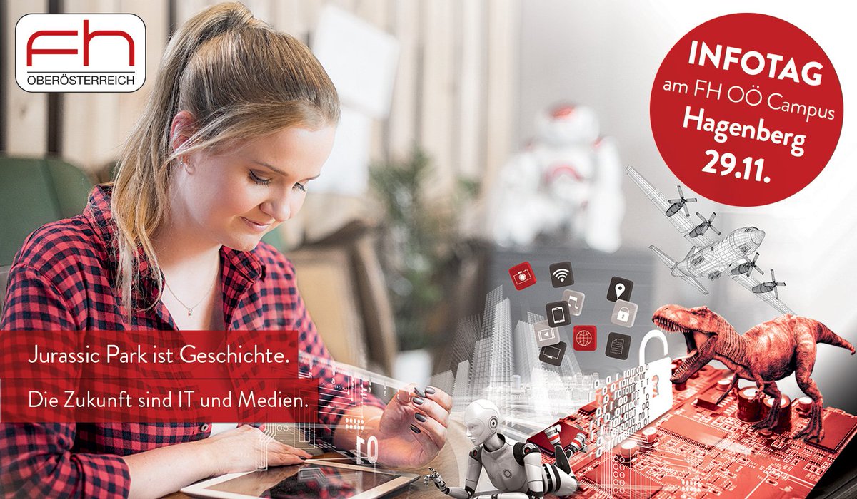 fhhgb's tweet photo. #savethedate Am 29.11. laden wir wieder zum #infotag ein. Schau vorbei zum #IT und #medien #studierenprobieren. Über 70 offene Lehrveranstaltungen, Beratung, Campustours u.v.m. Infos: https://t.co/7N0HM5CQyH
#fhooe #campushagenberg #ITstudies #mediastudies #openday #studyideas https://t.co/UHRtV72zSt