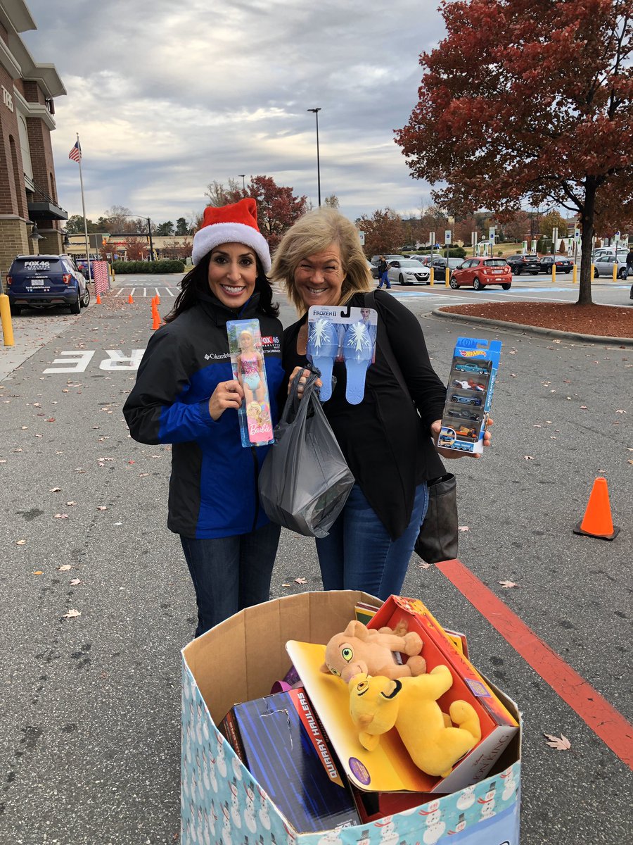 RochelleReports's tweet photo. #GoodDayCharlotte viewer Kathy Powers donated and you can too! @FOX46News &amp; @CMPD are collecting unwrapped toys for children 14 and under today, 6am-7pm at University City Walmart! COME ON OUT! 🎁 #GettingResults #CMPDExplorersChristmasProject 
#CMPD #CMPDToyDrive https://t.co/nnJjsVEkQl
