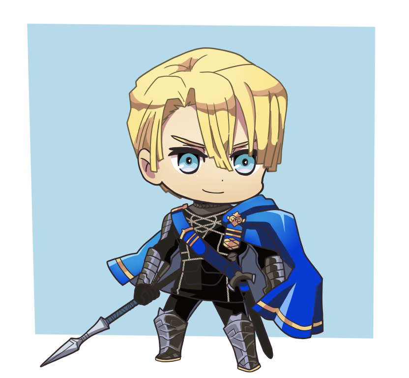 ディミトリ・アレクサンドル・ブレーダッド 「級長SD続き ディミトリ #FE3H」|ヒムペロのイラスト