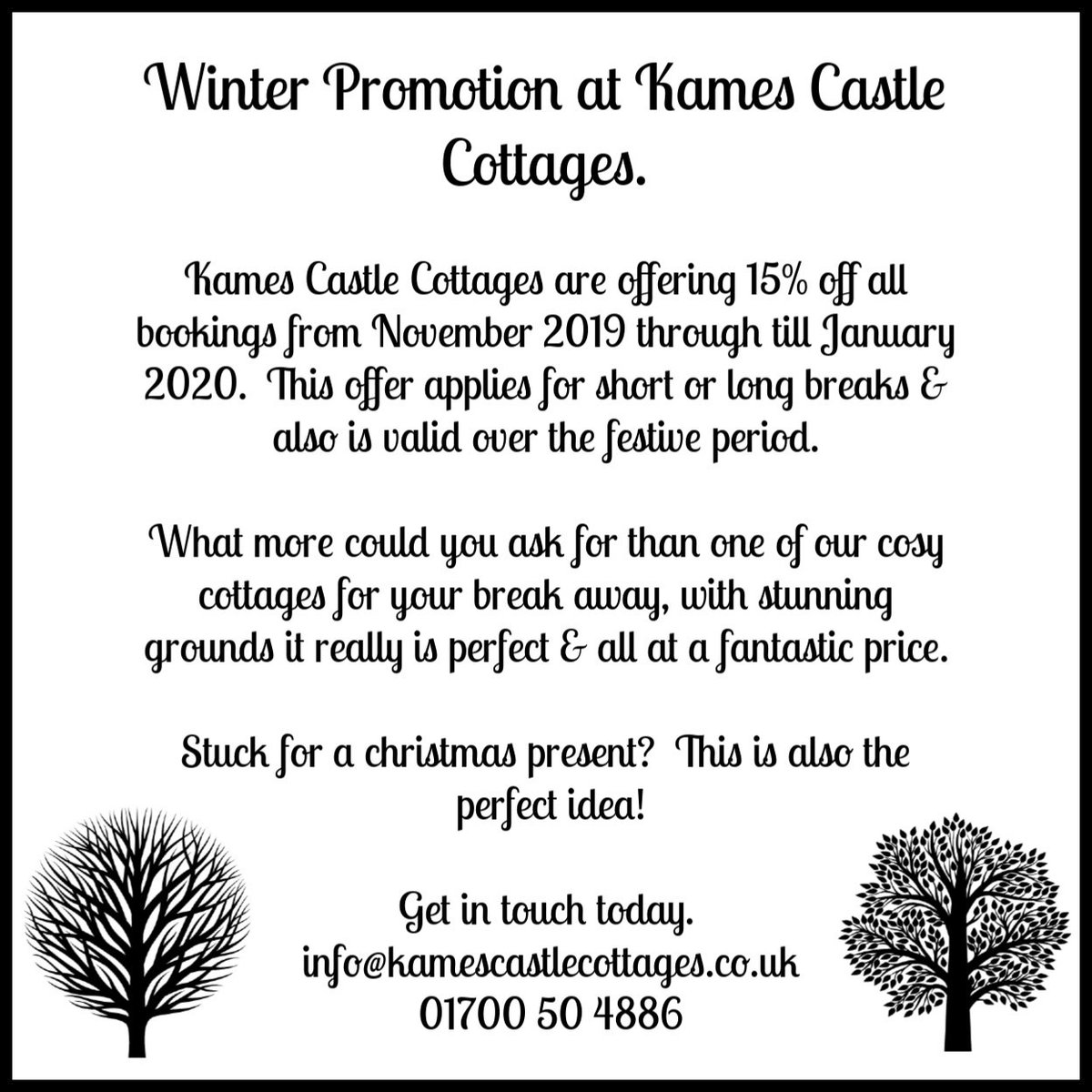Kames Castle Cottages tweet media