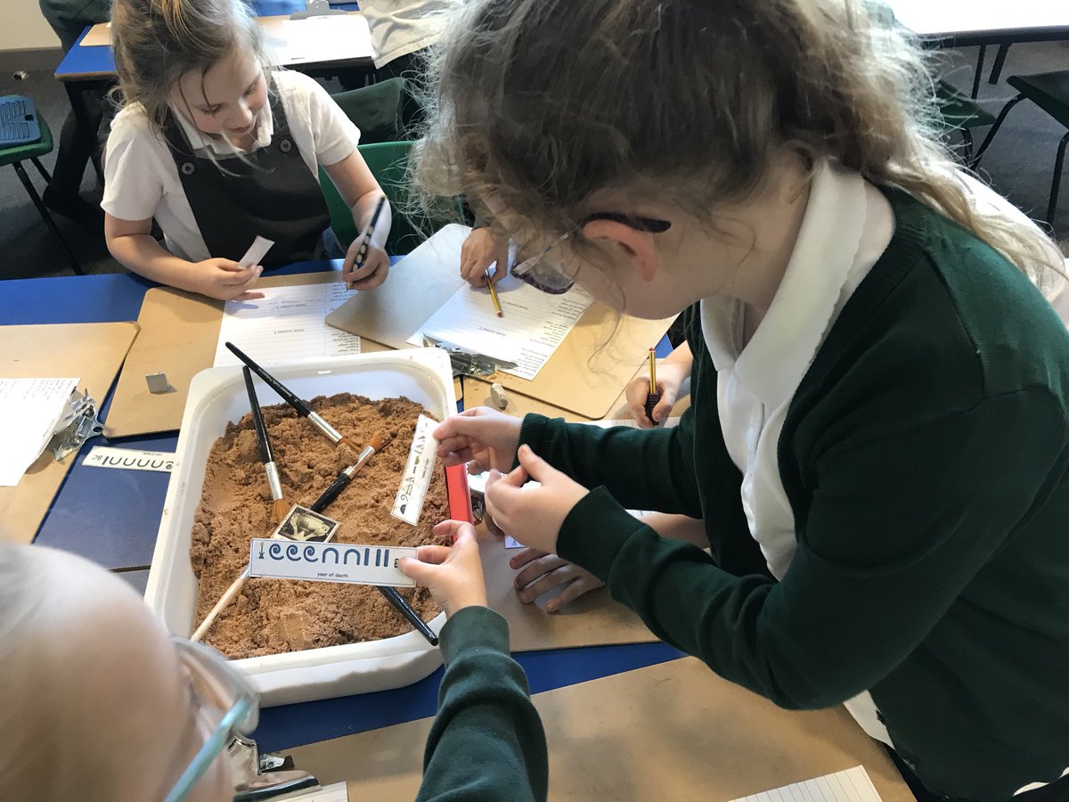 TGPS_NorthLincs's tweet photo. Year 4 are busy being archaeologists to find out more about the past! They are working in teams to dig in the mysterious tombs to find out which tomb belongs to Tutankhamen. #TGPSYear4 #TGPSHistory #TGPSTeambuild https://t.co/OPzOBsh4JT
