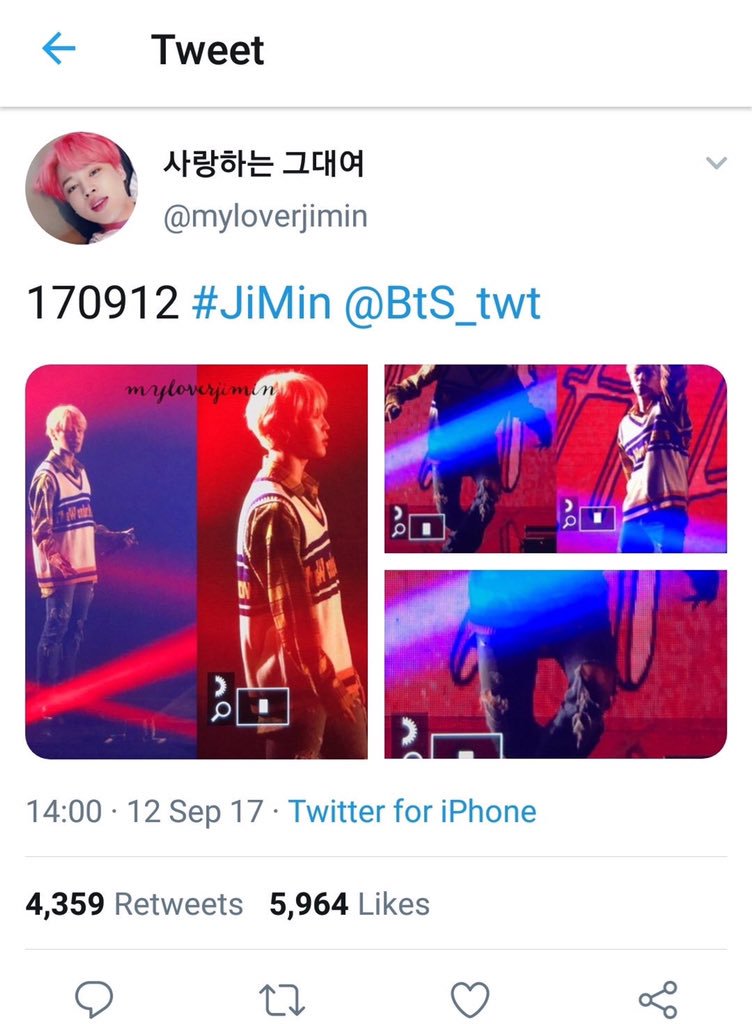  @myloverjiminattended Chainsmokers' concert in Korea, equipped with professional cameras, where B*S had a 'surprise' performance (pretty old but still sasaeng behavior)