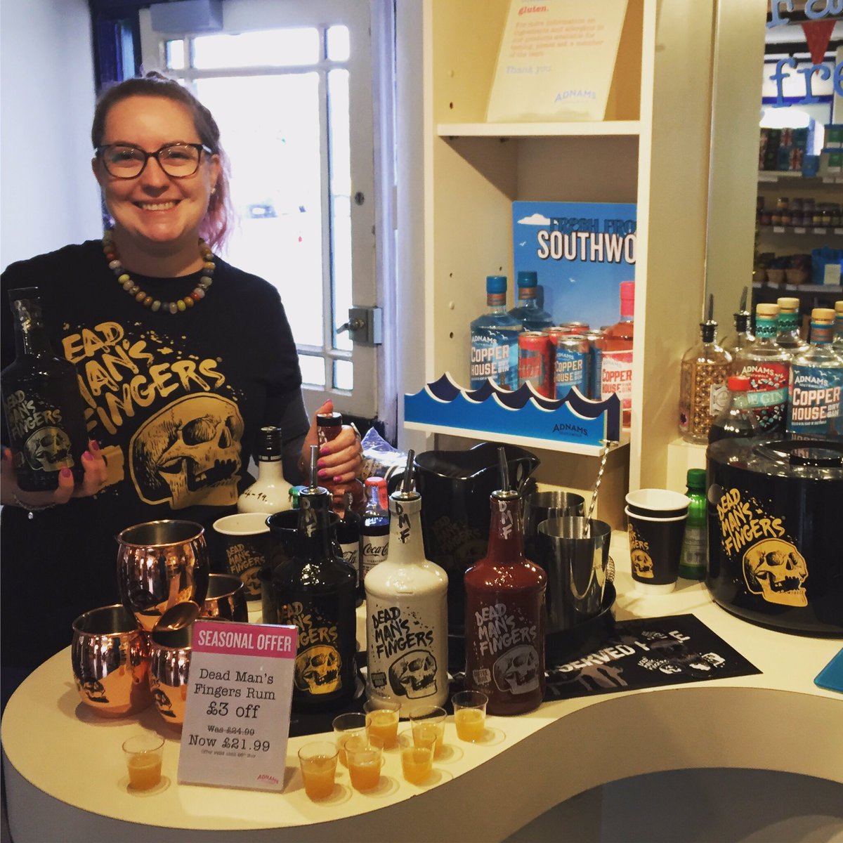 We have Zoe from <a href="/deadmansfingers/">Dead Man's Fingers</a> in store today and she brings with her some absolutely delicious cocktails 🍹 why not pop in and have a taste!!