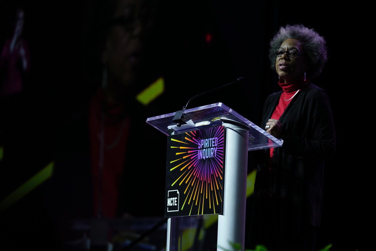 ncte's tweet image. “When children know you love them you can teach them anything.” -Tonya Bolden #NCTE19
