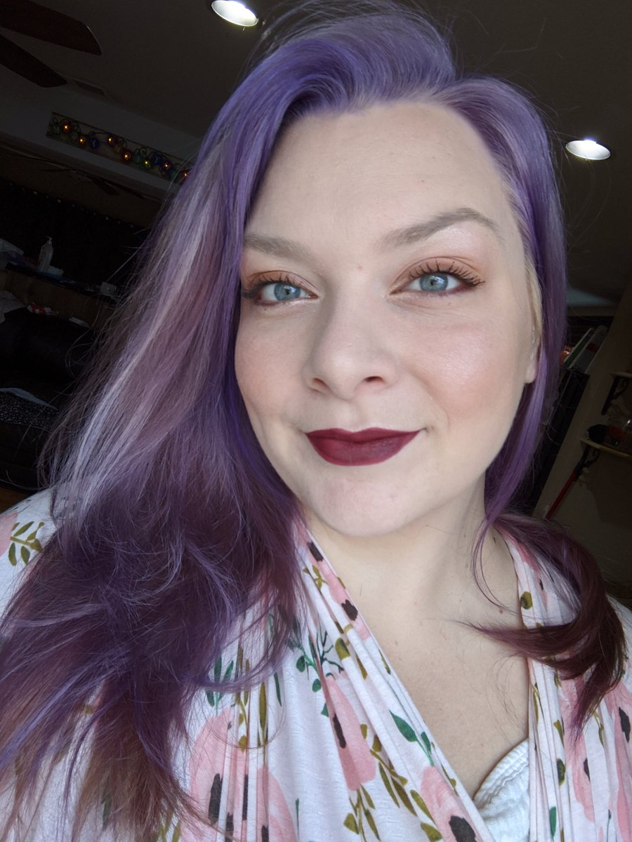 moomoopjs's tweet image. oVertone is LIFE for my hair. 

Mixed pastel purple with extreme blue. Still have to put a silver toner on to remove the rest of the brass from my slim shady bleach job but for now I'm loving the lilac and lavender hues!!! overtone.co/?smile_ref=eyJ…