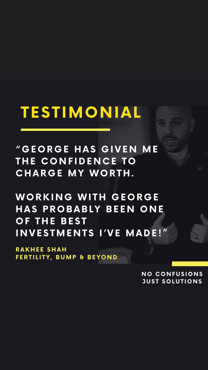 gfssolution's tweet image. 🔥TESTIMONIAL🔥

⭐️⭐️⭐️⭐️⭐️ Fertility, Bump and Beyond

RESULTS ACHIEVED:-

✅ CHARGING TRUE WORTH

✅ CONFIDENCE SPREAD IN ALL AREAS OF THE BUSINESS 

✅ INCREASE IN TURNOVER

✅ MORE CASHFLOW

—————

✅ MORE PROFITABLE 

✅ MORE PREDICTABLE 

✅ MORE PURCHASABLE