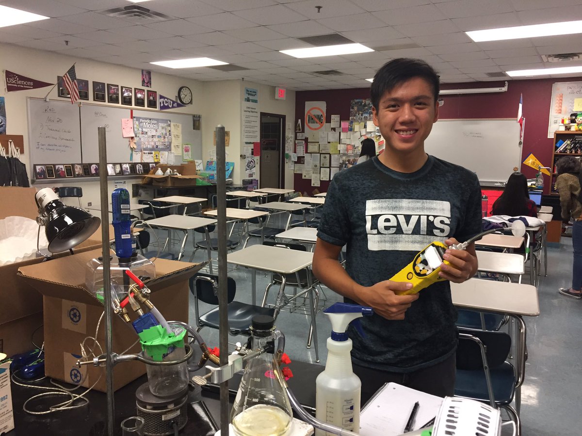 This amazing research project on the reduction of indoor pollution via biofiltration would not be possible without the generous technology support  from #geotech #pasco #CHPantherPride #gcisdsci