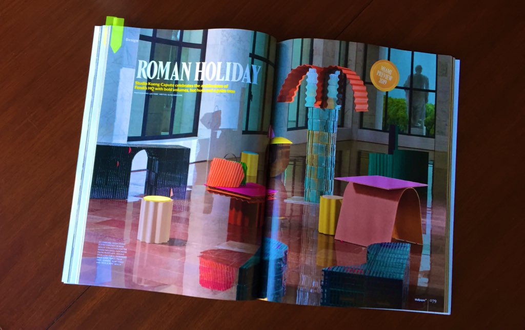 Enjoyed writing this feature about Kueng Caputo’s collaboration with <a href="/Fendi/">Fendi</a> for <a href="/wallpapermag/">Wallpaper*</a> #design #fendi #kuengcaputo #designmiami