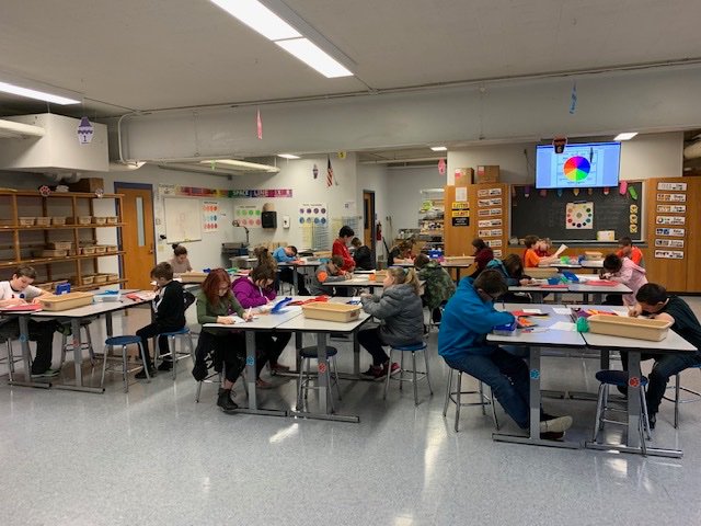 GCSCArtTeach's tweet photo. Love seeing all heads down and students so engaged in their work!!!
#GIS4success https://t.co/UJ9cQFFL7g