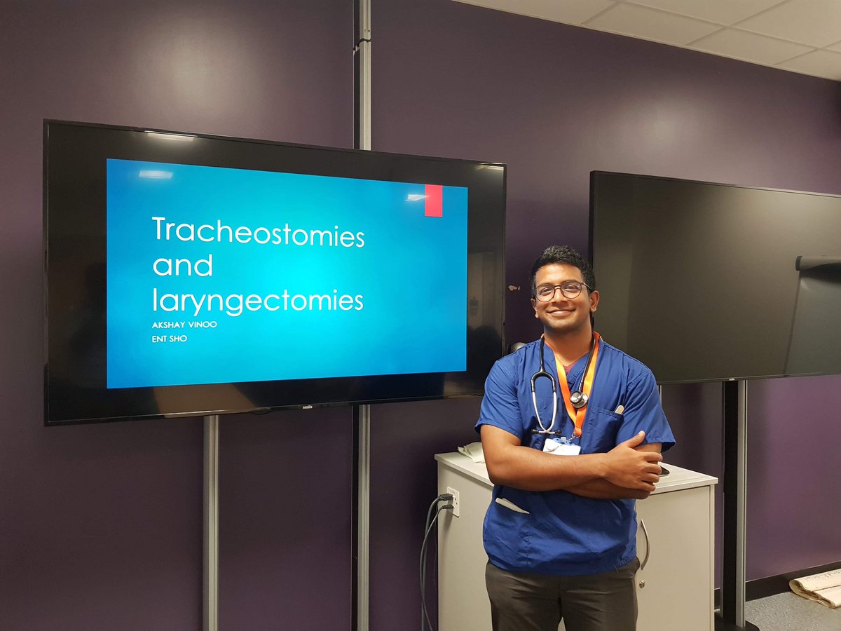 Thanks to <a href="/akshayvinoo/">Akshay Vinoo</a> for his very informative talk on tracheostomies and laryngectomies! Unfortunately I was not able to attend but I am sure all the trainees greatly profited from it! <a href="/SurgeryHPB/">Christian Macutkiewicz 🏳️‍🌈 (he/him)</a> <a href="/NadiaMatias4/">Nadia Matias</a> <a href="/RCSnews/">The Royal College of Surgeons of England</a> <a href="/MFT_MRI/">Manchester Royal Infirmary</a> #MedEd #ENT #Teaching