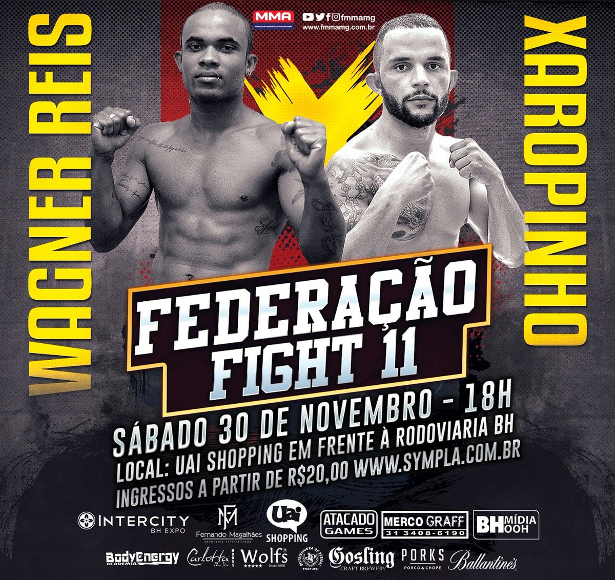 fmmamg's tweet photo. Em combate até 57kg, @kennerxarope  enfrenta @wagner_reis_mma no Federação Fight 11.

Adquira seu ingresso no site https://t.co/NLxHkUMlMl, no #sympla ou no link da nossa Bio.

#federacaofight #federacaofight11 #mma #fight #belohorizonte https://t.co/7y3xyrX16a