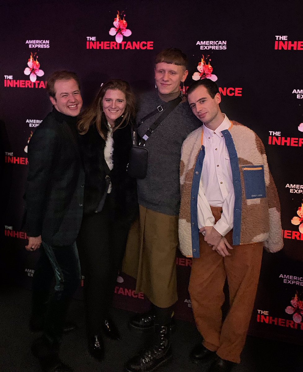 Check out this stellar team of <a href="/UEvansville/">University of Evansville</a> alumni involved with the Broadway production of   THE INHERITANCE. Sally Cade Holmes ‘10, Assoc. Producer TKP/Co-Producer; Alex Crawford ‘15–Creative  Assoc TKP; Jake Sellers ‘18–Producing Asst; Dylan Frederick ‘14–Cast Member. #uetlove
