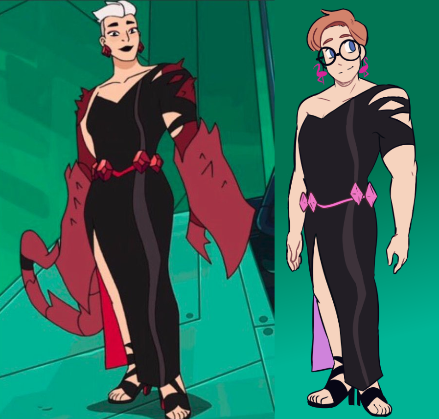 princess prom dresses she ra No one ever: Me: I'm gonna draw my Avian in Scorpia's Princess Prom dress #art #shera (kinda) #scorpia #originalcharacter dammit twitter preview cropping