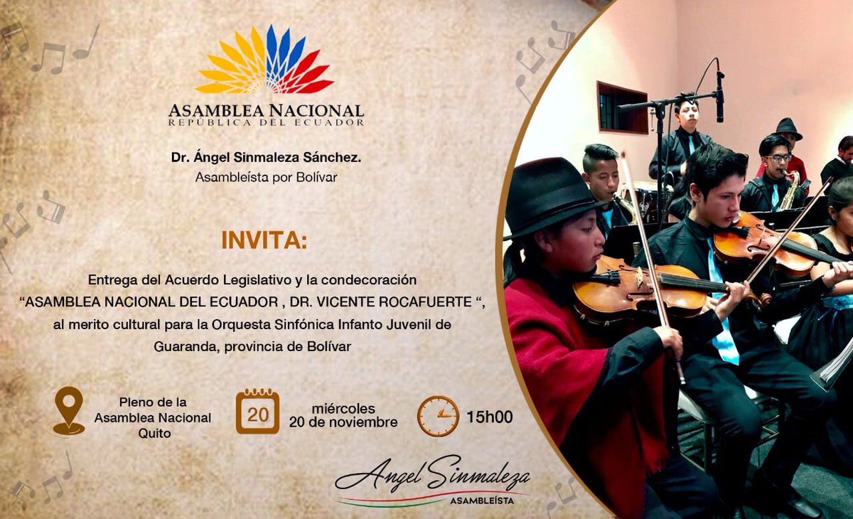 RamssES_Mashi's tweet photo. ¡FELICITACIONES! Que el reconocimiento a nuestros niños y jóvenes que en su momento proyectamos y apoyamos con gran ilusión, para que su virtuosismo trascienda fronteras como nuestros embajadores, junto @PabloEscorza al Director de la Orquesta y maestros perduren en el tiempo. 🎶 https://t.co/4y4EerhOcz