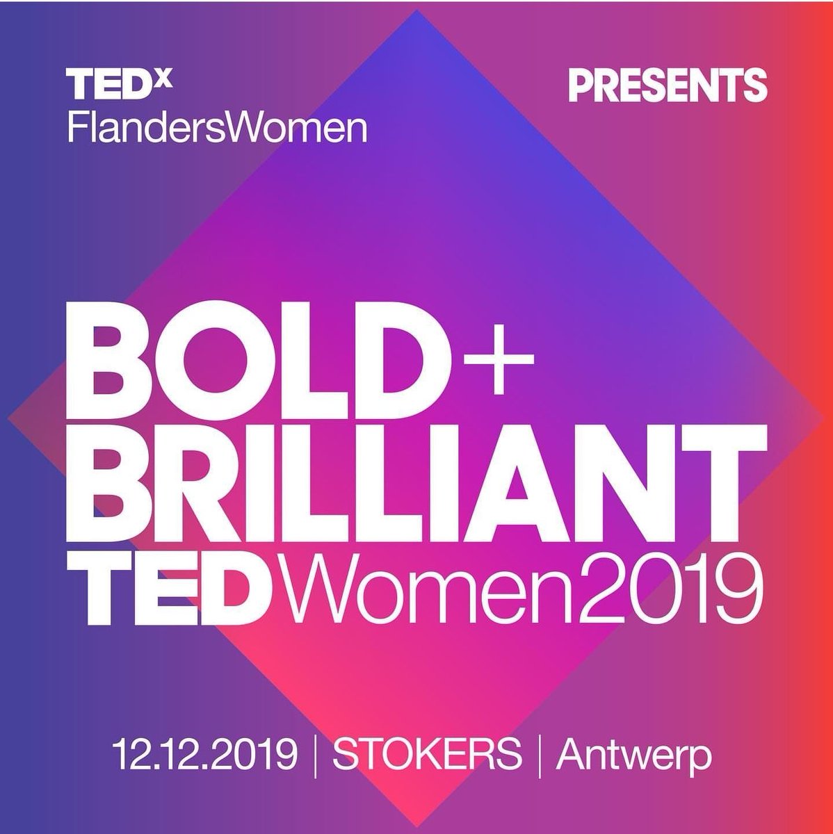 Once again we will lifestream the TEDWomen2019 yearly event that takes place @ Palm Springs, California. On Thursday, 12 december 2019 from 18.00h until 23.00h we will show the best talks, serve fine food and drinks @ Stokers. Tickets availble on tiny.cc/w9nkgz